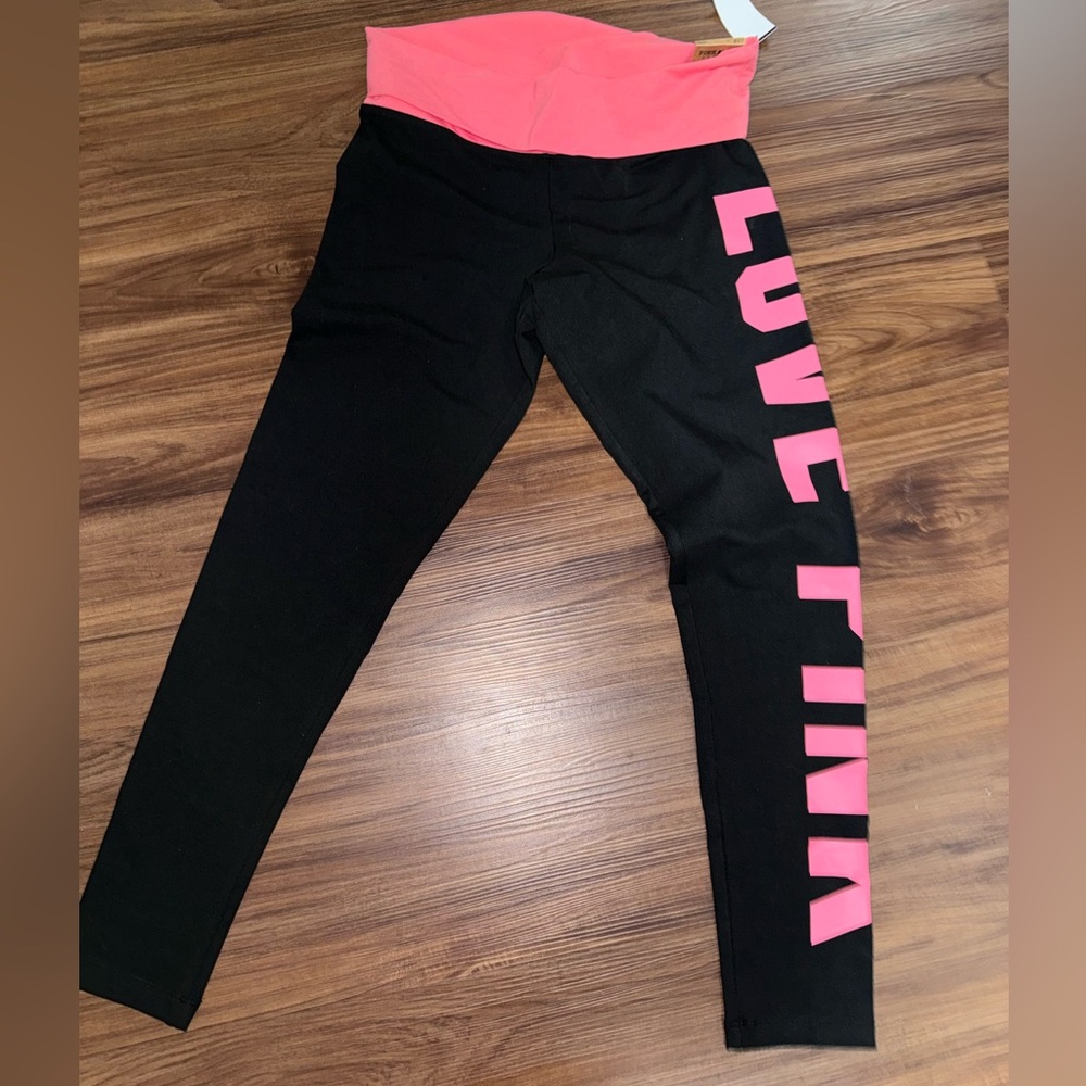 Victoria's Secret women’s Leggings in Pink and Black